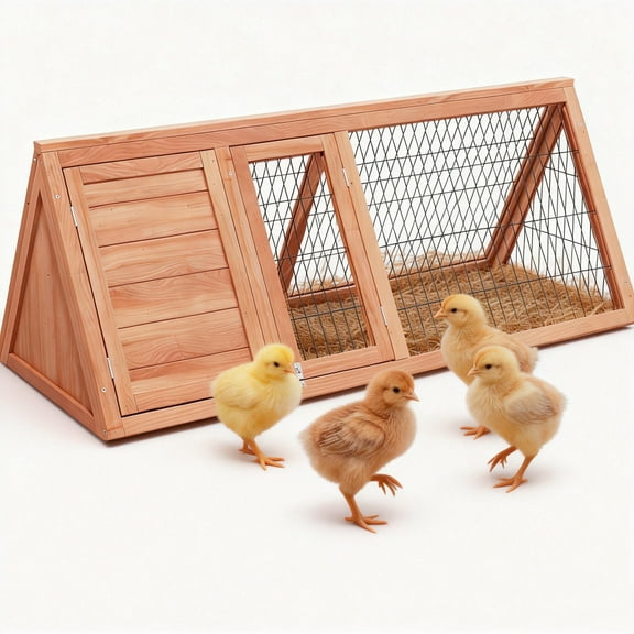 Rabbit Hutch Small Chicken Coop Wooden Pet House Bunny Cage for Small Animals