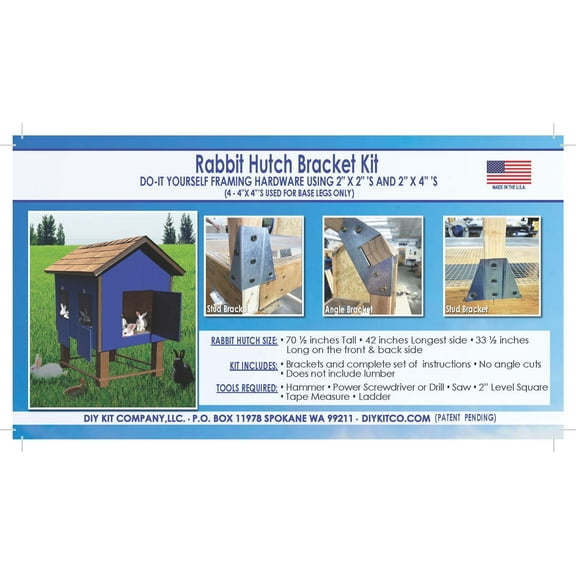 Rabbit Hutch. The Original Rabbit Hutch Bracket Kit by DIY Kit Company, LLC