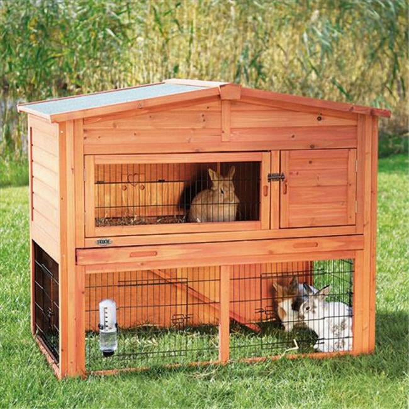 Rabbit Hutch With Attic, Large