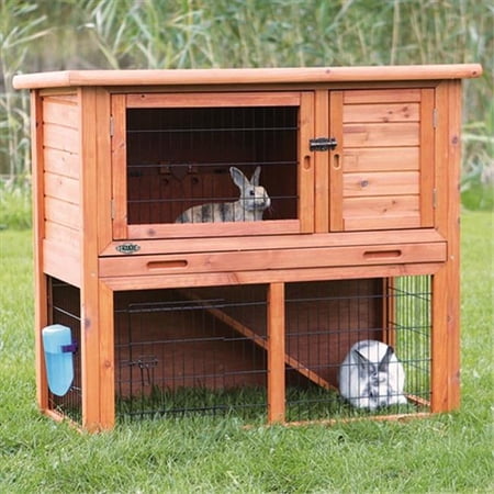 Rabbit Hutch With Sloped Roof, Large