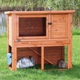 Rabbit Hutch With Sloped Roof, Medium - Walmart.com