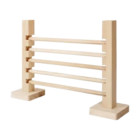 Rabbit Jump Bar Wooden Adjustable Hurdles Training Obstacle Course for Small Animals Pet Toys Indoor Outdoor Exercise
