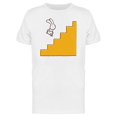 thumbnail image 1 of Rabbit Jumping On Stairs Tee Men's -Image by Shutterstock, 1 of 2