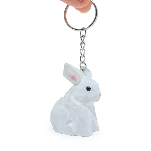 Rabbit Keychain Ring Hook Clip Charm