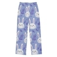 thumbnail image 1 of Rabbit Leaf Pattern Pajama Pants Soft Lightweight Lounge Pants Bottoms Sleep Pants Warm Comfy, 1 of 9