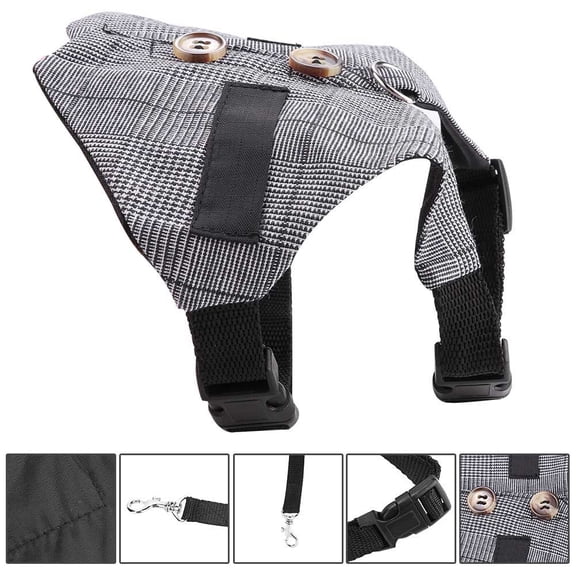 Rabbit Leash,Escape Proof Rabbit Harness,Soft Rabbit Breathable Harness with Leash Gentlemanly Style