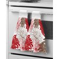 thumbnail image 1 of Rabbit Leaves Hand Towels Kitchen Bathroom Hanging Cloth Quick Dry Soft Absorbent Microfiber Towels, 1 of 6