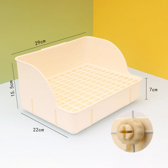 Rat Rabbit Animal Rabbit Litter Box Pee Pan Tray Pet Toilet Corner Toilet Box Litter Pan ...