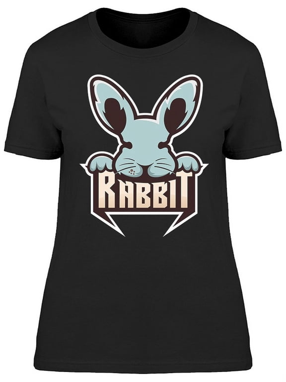Rabbit Logo T-Shirt Women -Image by Shutterstock, Female XX-Large