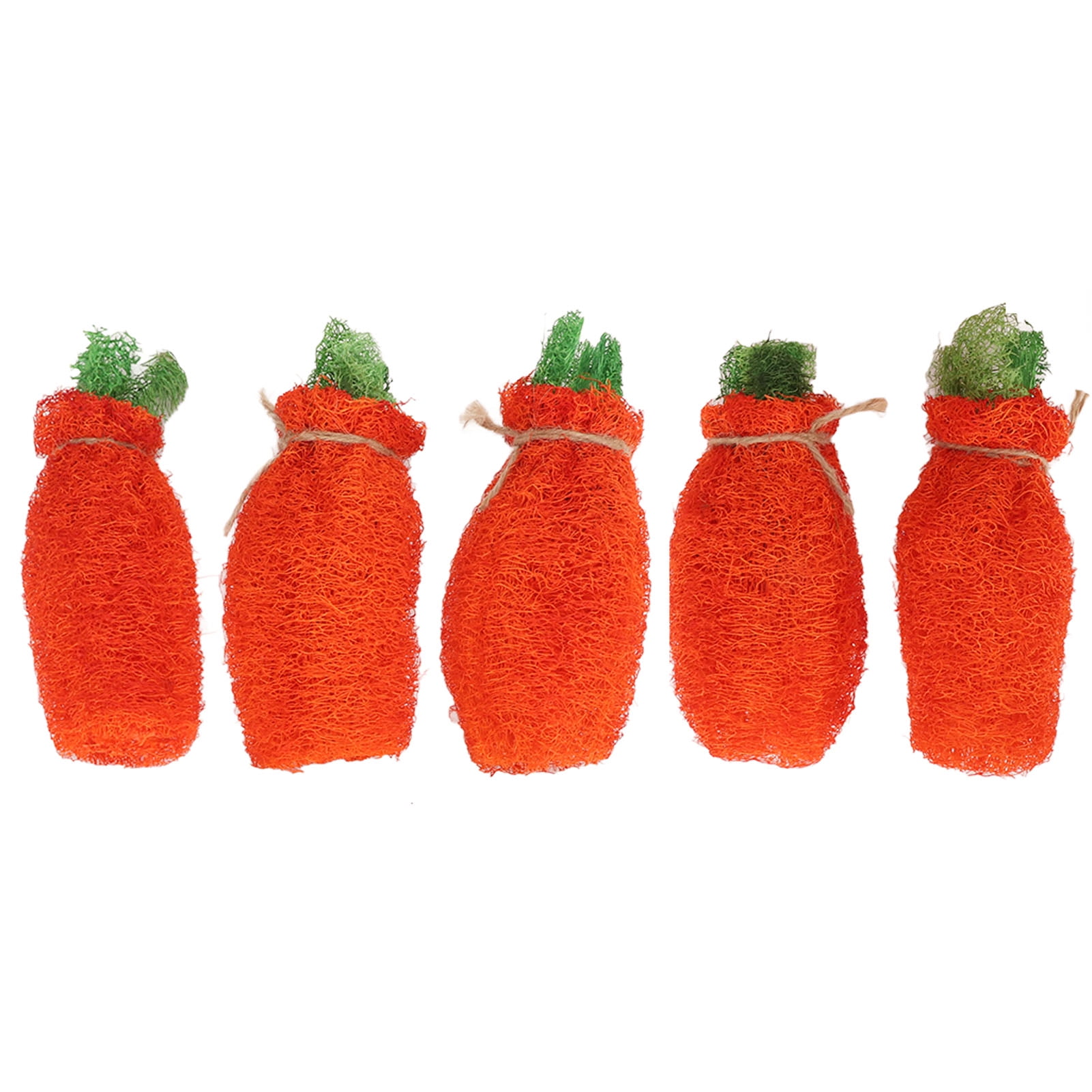 Rabbit Loofah Carrot Toys Natural Funny Teeth Grinding Bite Resistance Hamster Chew Toys for