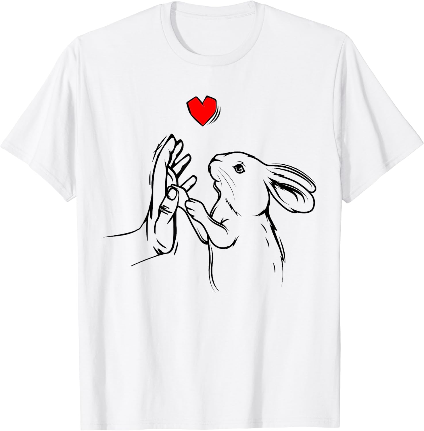 Rabbit Love Bunny Funny Gift For Girls Womens TShirt