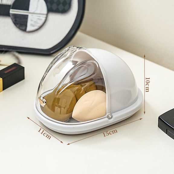 Rabbit Makeup Cotton Storage Box Simple Design Classic Colors Cosmetics Storage Box Cosmetics Storage