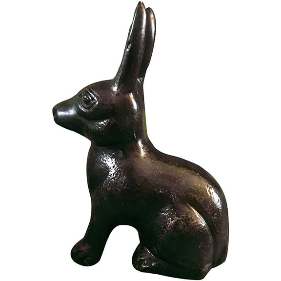 Rabbit Metal Statuette, Handcrafted Decorative Animal Sculpture, Aluminium Decorative Statue, Tabletop Decor - Study Room, Decorating Figurine, House Warming Gift (Bronze)
