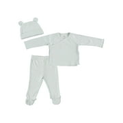 Rabbit Moon Baby Boy 3 PC Footed Pant Set, Sizes Newborn-9 Months