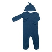 Rabbit Moon Organic Baby Unisex 2 Pc Footed Coverall Set, Sizes Newborn-9 Months