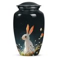 thumbnail image 1 of Rabbit Moonlit Meadow Bunny Urns For Human Ashes Adult Female - Funeral Large Urns For Human Ashes Adult Male - Cremation Urns For Ashes For Women - Burial Urns For Adult Ashes (Size-10inch), 1 of 1