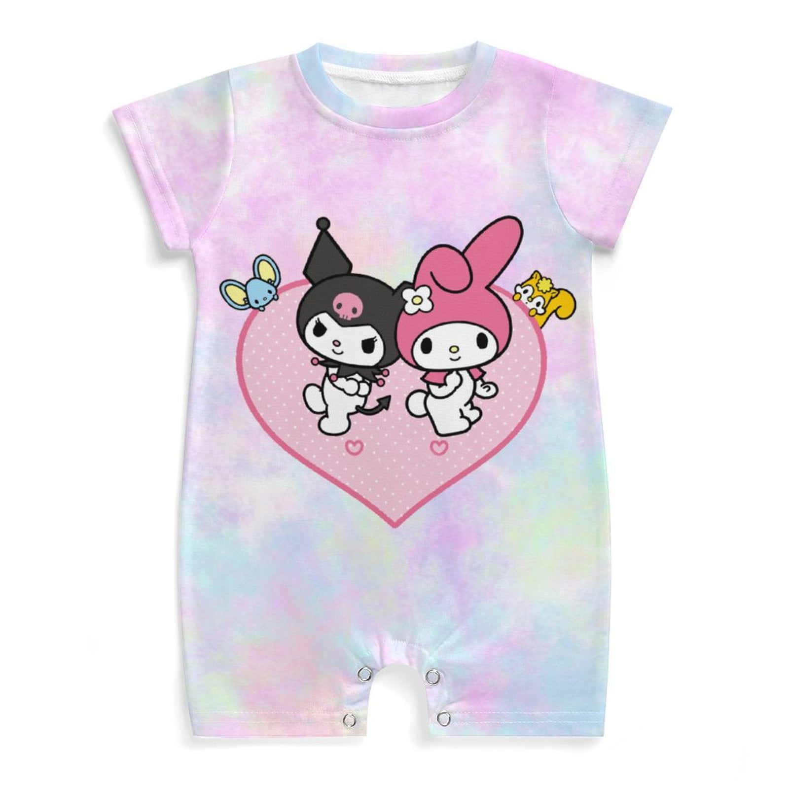 Rabbit My Melody Kuromi Baby One-Piece Rompers Summer Short Sleeve ...