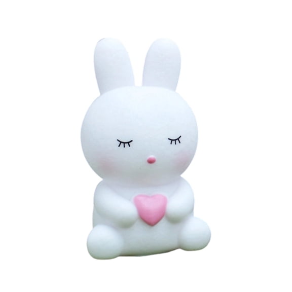 Rabbit Night Light with Dusk to Dawn Sensor, Plug-in Wall Nightlight for Bedroom, Hallway, Energy Efficient LED (Soft Glow)