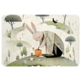 thumbnail image 1 of Rabbit Non-Slip Polyester Chair Mat Kitchen Rug Office Mat Machine Washable, 1 of 6