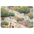 thumbnail image 1 of Rabbit Non-Slip Polyester Office Mat Chair Rug - Machine Washable Office Rug, 1 of 6