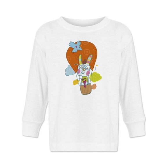 Rabbit On A Ballon Long Sleeve Toddler -Image by Shutterstock,  4 Toddler