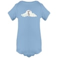 thumbnail image 1 of Rabbit On Chinese Moon Design  Bodysuit Infant -Image by Shutterstock,  6 Months, 1 of 2