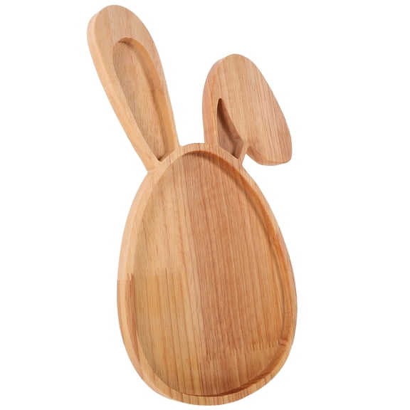 Rabbit Plate Bunny Rabbit Serving Tray Baby Newborn 30.00X15.00X1.50CM Khaki