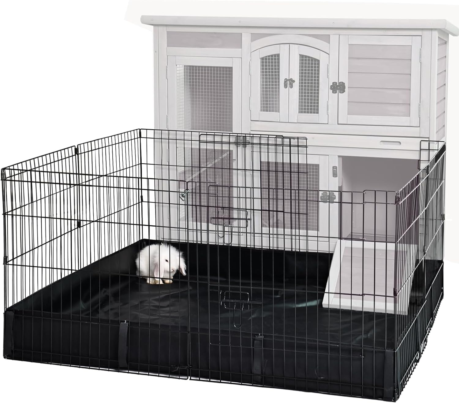 Rabbit Playpen Bunny Run Extension Pet Playpen Indoor Small Animal ...