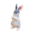 thumbnail image 1 of Rabbit Plush Toy, 2026 Realistic Bunny Stuffed Animal Plush, Cute Rabbit Sofa Pillow Decoration Doll, Soft Plush Toy for Easter Valentine's Day Companion Birthday (Light Gray), 1 of 6