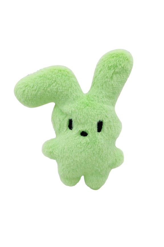 Rabbit Plush Toy – Mini Bunny Plush Keychain, Soft Fuzzy Animal Stuffed Toy Keychain for Keys, Backpack, Clothes Decor, Multi-Color Small Plush Rabbit Accessory for Daily Use & Gifts (Green)