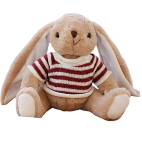 Rabbit Plush Toy Stuffed Animal Doll (12 Inches), Bunny Soft Cuddly Toy, Huggable Plushie - 12 Inches Height, Soft Fluffy Material, Cute Bunny Ears - For Children, Toddlers, Gift