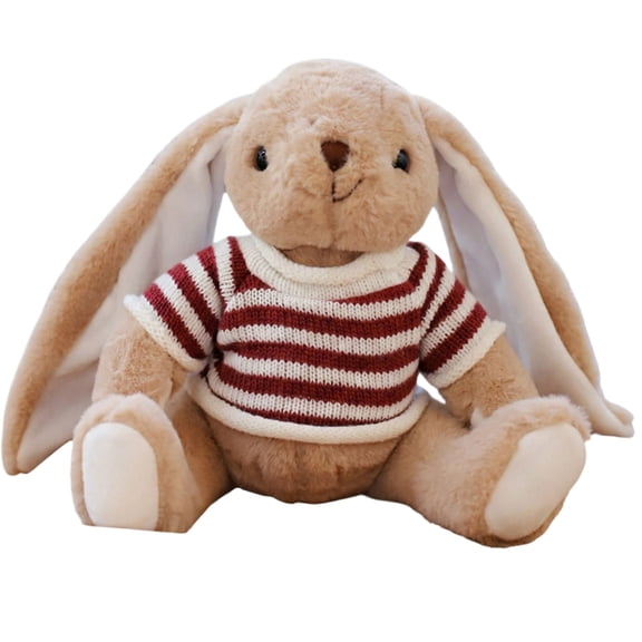 Rabbit Plush Toy Stuffed Animal Doll (12 Inches), Bunny Soft Cuddly Toy, Huggable Plushie - 12 Inches Height, Soft Fluffy Material, Cute Bunny Ears - For Children, Toddlers, Gift