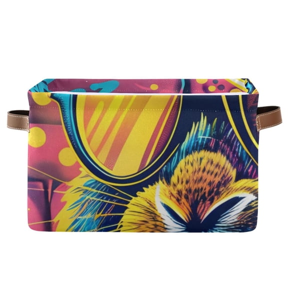 Rabbit Police Officer Storage Bins Baskets With Handles Storage Box Clothes Organizer Organization Toys