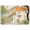 thumbnail image 1 of Rabbit Polyester Non-Slip Machine Washable Floor Rugs, Floor Mats, and Bath Rugs, 1 of 6