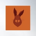 thumbnail image 1 of Rabbit Poster Wall Art, Modern Wall Decor For Living Room Bedroom, 17x17 UNFRAMED, 1 of 3