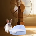 thumbnail image 1 of Rabbit Potty,Rabbit Litter Box Bunny Triangle Potty Trainer Corner Plastic Litter Box, 1 of 12