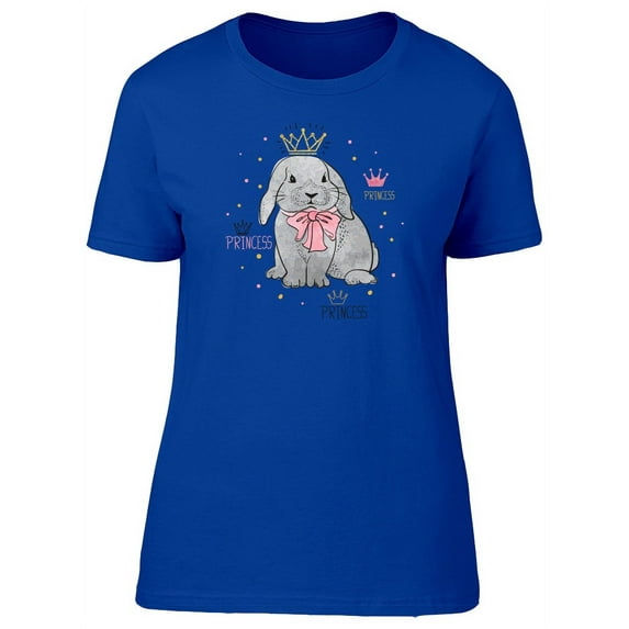 Rabbit Princess With Crown T-Shirt Women -Image by Shutterstock, Female Small