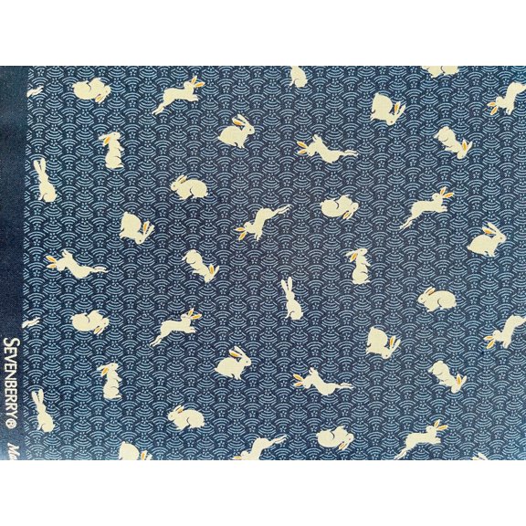 Sevenberry Kasuri - Rabbit Fabric - Robert Kaufman