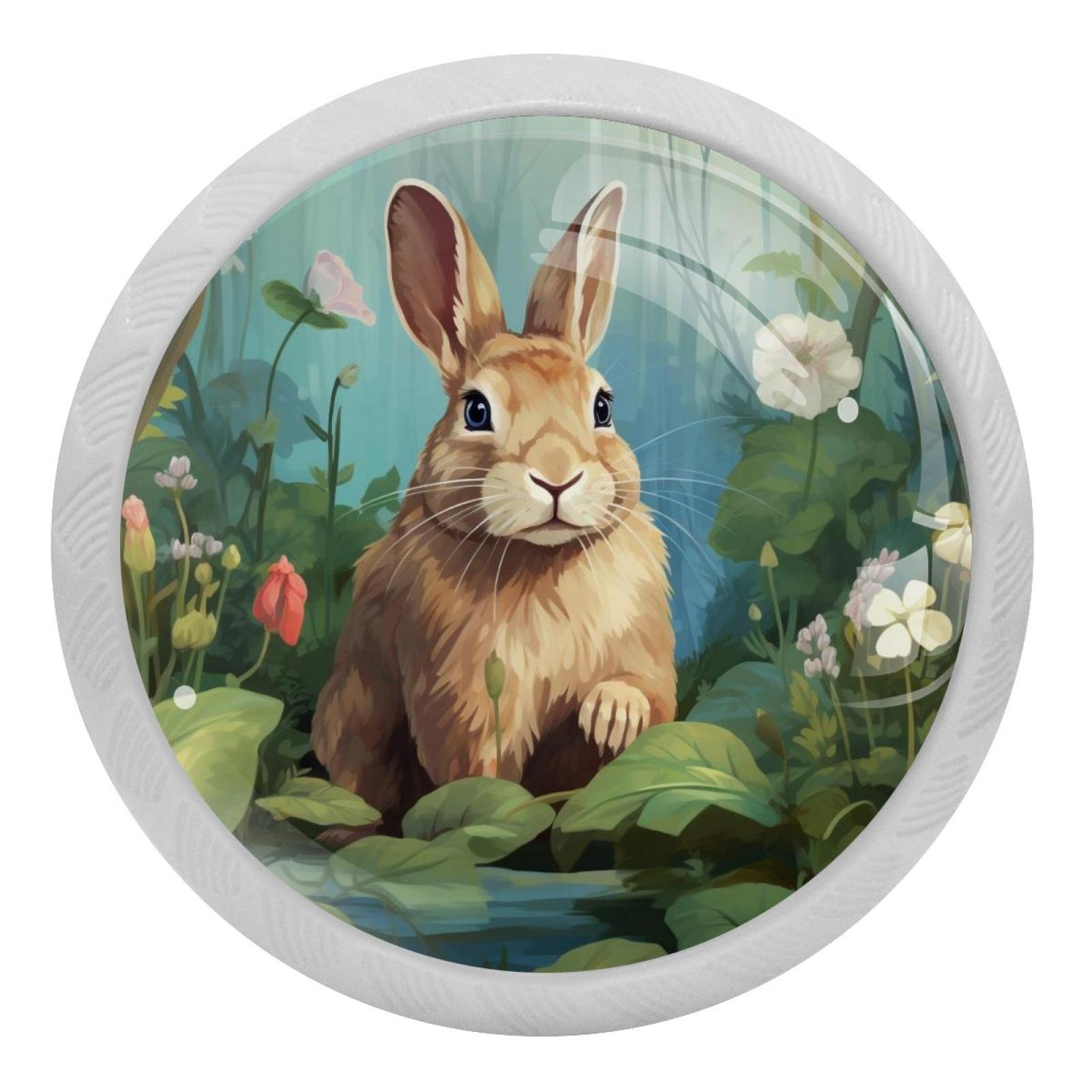 Drawer Lack Rabbit Rabbit Round Glow-in-the-Dark Dresser Knobs: Fluorescent Drawer Pulls ...