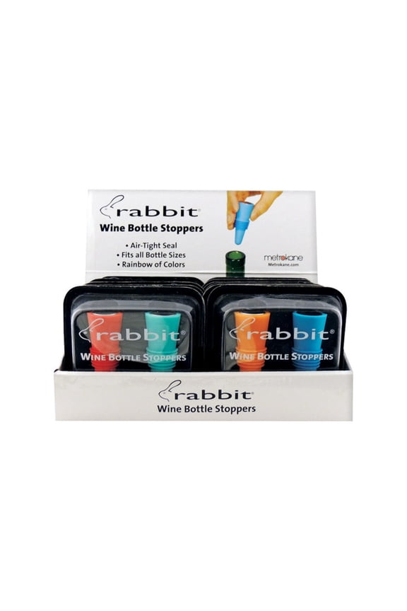 WINE BOTTLE STOP RABBIT (Pack of 12)
