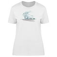 thumbnail image 1 of Rabbit Running Cartoon T-Shirt Women -Image by Shutterstock, Female Large, 1 of 2