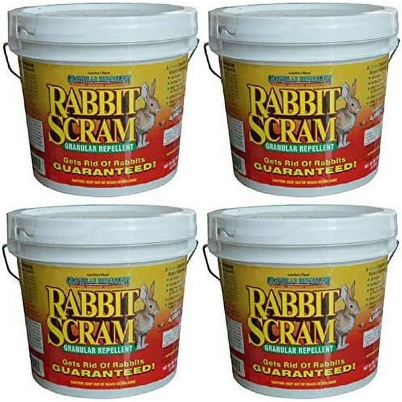 Epic Repellents Rabbit Repellent Granules - Bait for Rabbits - 4 Pack, 6 lb Each