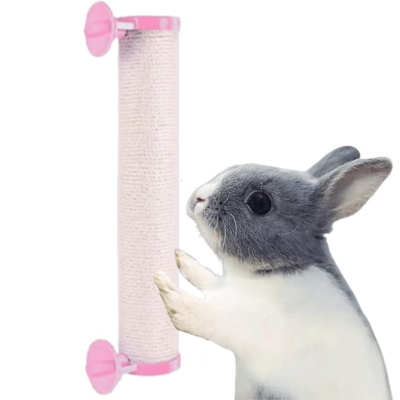 Rabbit Scratching Posts Cage - Rabbit Scratching Pole Designed for Cage Bunny Scratcher Sisal