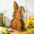 thumbnail image 1 of Rabbit Shape Charcuterie Board, Easter Bunny Wooden Serving Tray Bamboo Cutting Board Rabbit Dinner Platter for Kitchen Cute Cheese Board Salad Plate Snack Fruit Tray, 1 of 1