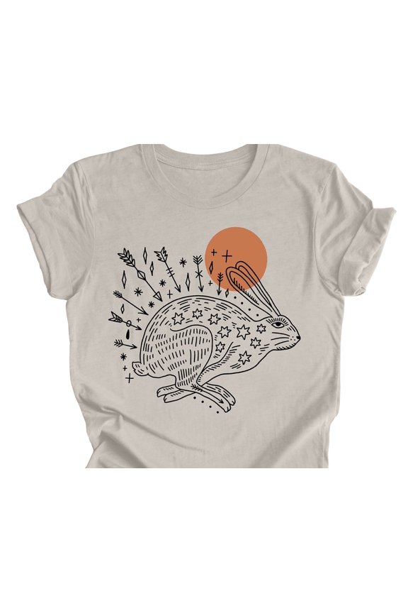Rabbit Shirt Rabbit Tshirt Hare Shirt Spirit Animal Shirt Totem Animal Shirt Witchy Shirt