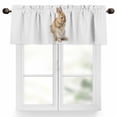 thumbnail image 1 of Rabbit Sitting on The Toilet Thinking Valances for Windows Abstract Funny Animal Valance Curtains Rod Pocket Bathroom Small Window Treatments for Kitchen Living Room Bedroom, 42"x12", 1 of 7