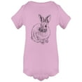 thumbnail image 1 of Rabbit Sketch Graphic Bodysuit Infant -Image by Shutterstock,  Newborn, 1 of 2
