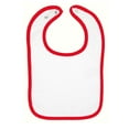 thumbnail image 1 of Rabbit Skins 1003 Infant Contrast Trim Terry Bib, 1 of 6