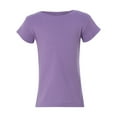 thumbnail image 1 of Rabbit Skins Toddler Girls' 100% Cotton Jersey Short Sleeve Tee, Lavendar, 2T, 1 of 5