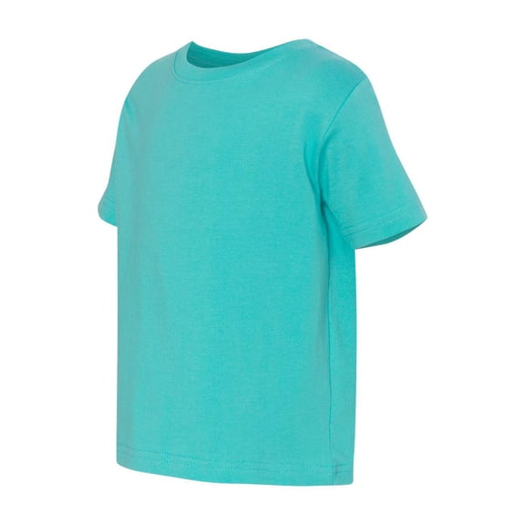 Rabbit Skins 3321 - Fine Jersey Toddler T-Shirt, Caribbean, 3T